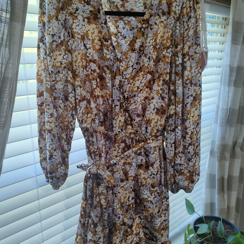 Floral Wrap Dress